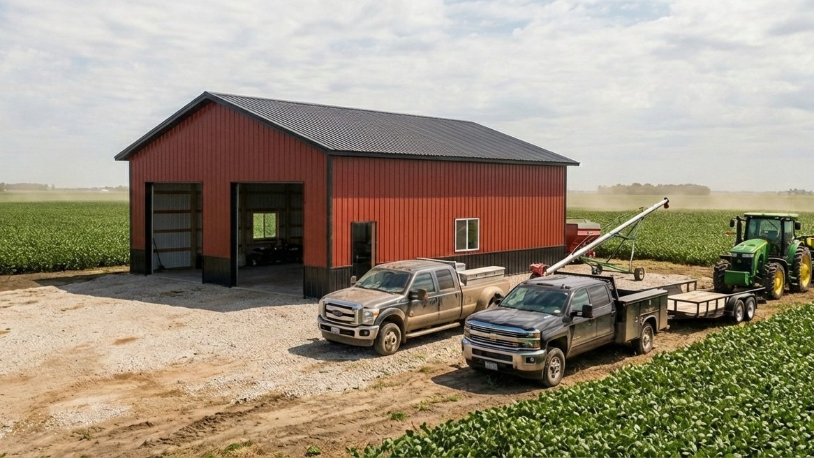 Custom size steel building